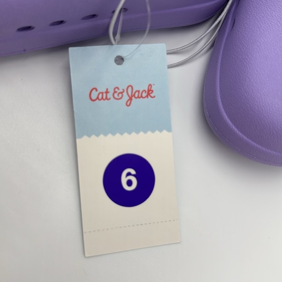 NWT Cat & Jack Toddler Girls Purple Rowan Pull-On Slip On Water Shoes Size 6 - Picture 10 of 10